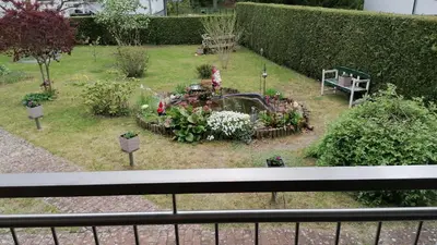 Ein Garten an der Unterkunft Ferienwohnung Hella