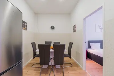 Ein Sitzbereich in der Unterkunft BIG Fancy Apartments City Center