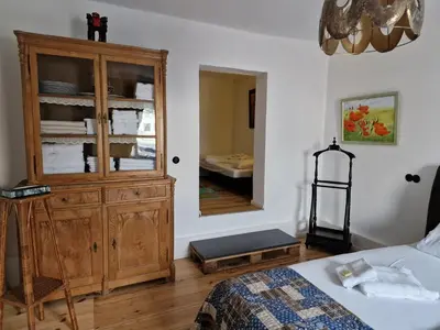 Ein Bett oder Betten in einem Zimmer der Unterkunft Familienhof Gottschalk