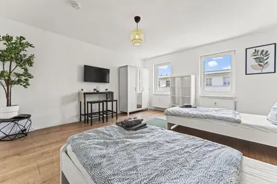 Ein Bett oder Betten in einem Zimmer der Unterkunft Chic & Modern Apartments in Eberswalde