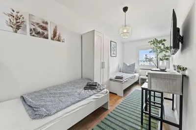 Ein Bett oder Betten in einem Zimmer der Unterkunft Chic & Modern Apartments in Eberswalde