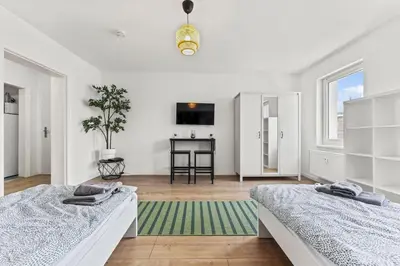 Ein Bett oder Betten in einem Zimmer der Unterkunft Chic & Modern Apartments in Eberswalde