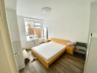 Ein Bett oder Betten in einem Zimmer der Unterkunft Lake Side Park/Historic/BER/THF