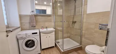 Ein Badezimmer in der Unterkunft Haus am Nymphensee2