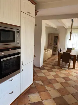 Küche/Küchenzeile in der Unterkunft Haus Springpfuhl mit Wintergarten