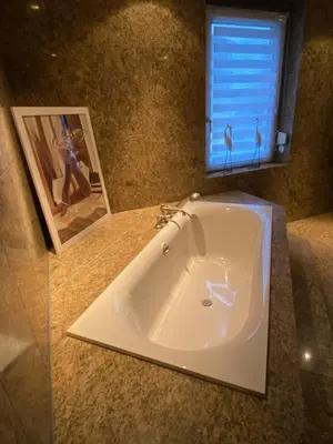 Ein Badezimmer in der Unterkunft Haus Springpfuhl mit Wintergarten