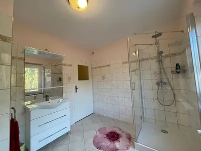 Ein Badezimmer in der Unterkunft Ferienwohnung Magdalena