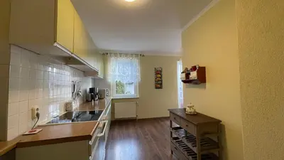 Küche/Küchenzeile in der Unterkunft Ferienwohnung Magdalena