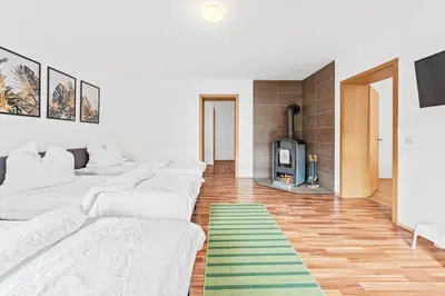 TV/Unterhaltungsangebot in der Unterkunft Cosy apartment with balcony and fireplace