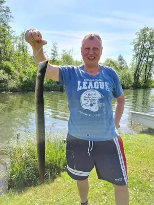 Blick auf einen Fluss in der Nähe der Ferienwohnung