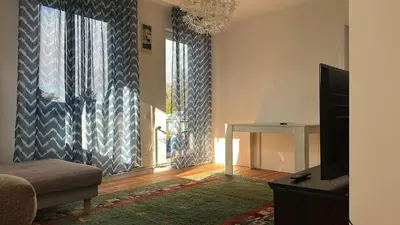 Ein Sitzbereich in der Unterkunft Apartment with parking in Berlin 11