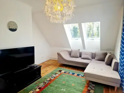 TV/Unterhaltungsangebot in der Unterkunft Apartment with parking in Berlin 11