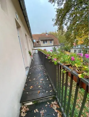 Ein Garten an der Unterkunft Nice and comfortable studio in Pankow