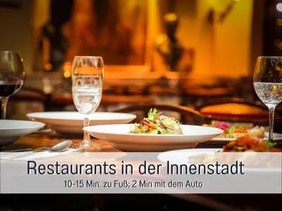 Essen in der Ferienwohnung oder in der Nähe