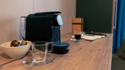 Kaffee-/Teezubehör in der Unterkunft SpreeBlau Apartments