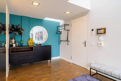 TV/Unterhaltungsangebot in der Unterkunft Luxus Penthouse am Kurfürstendamm