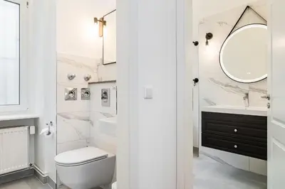 Ein Badezimmer in der Unterkunft Neues Design-Apartment in Friedrichshain